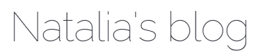 Natalia's blog Natalia's blog