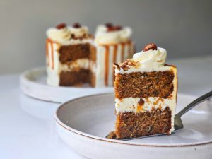 Carrot Cake with Salted caramel recipe (video)