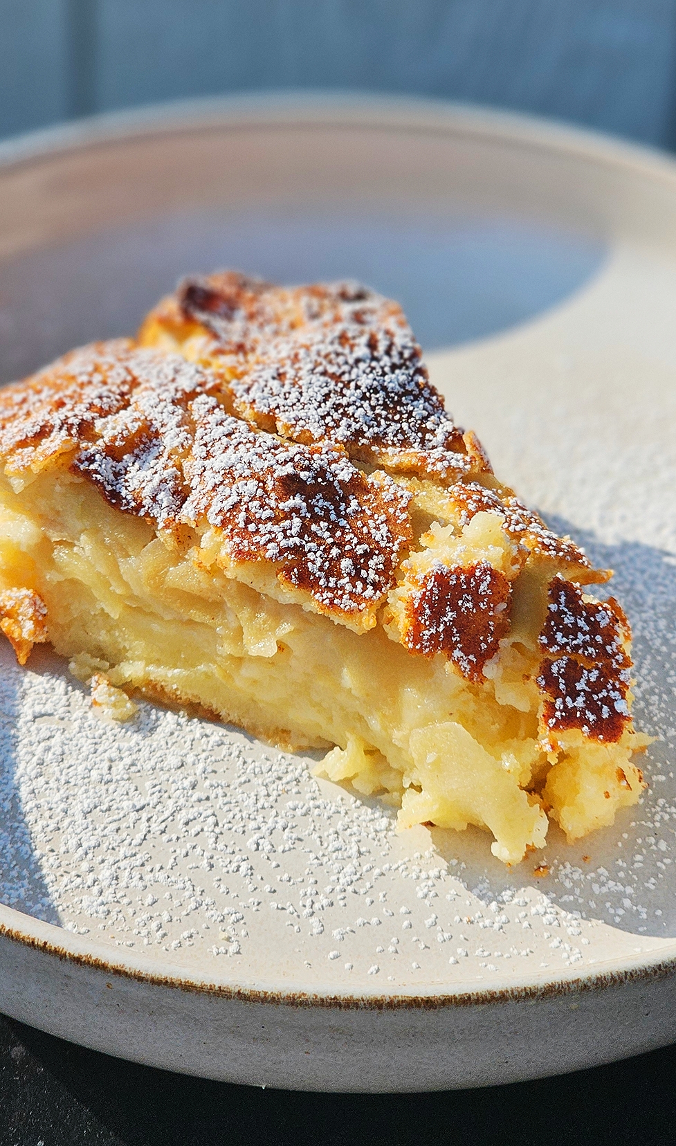 Invisible Apple Cake fast and easy recipe