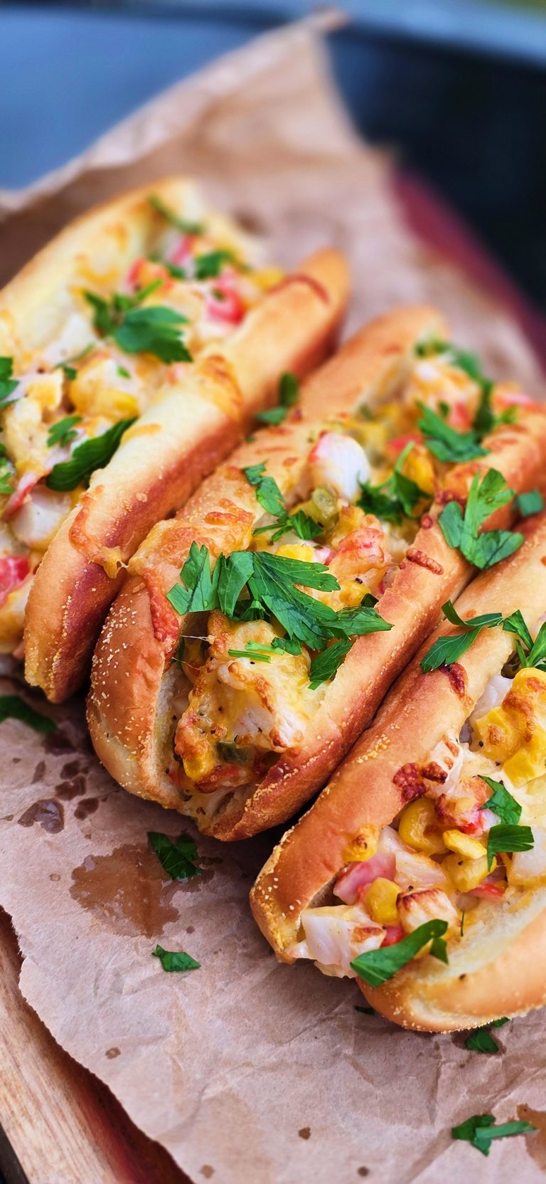 Creamy Imitation Crab & Corn Rolls