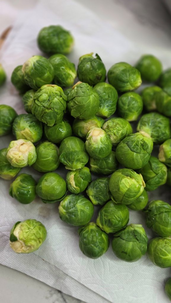 clean brussels sprouts