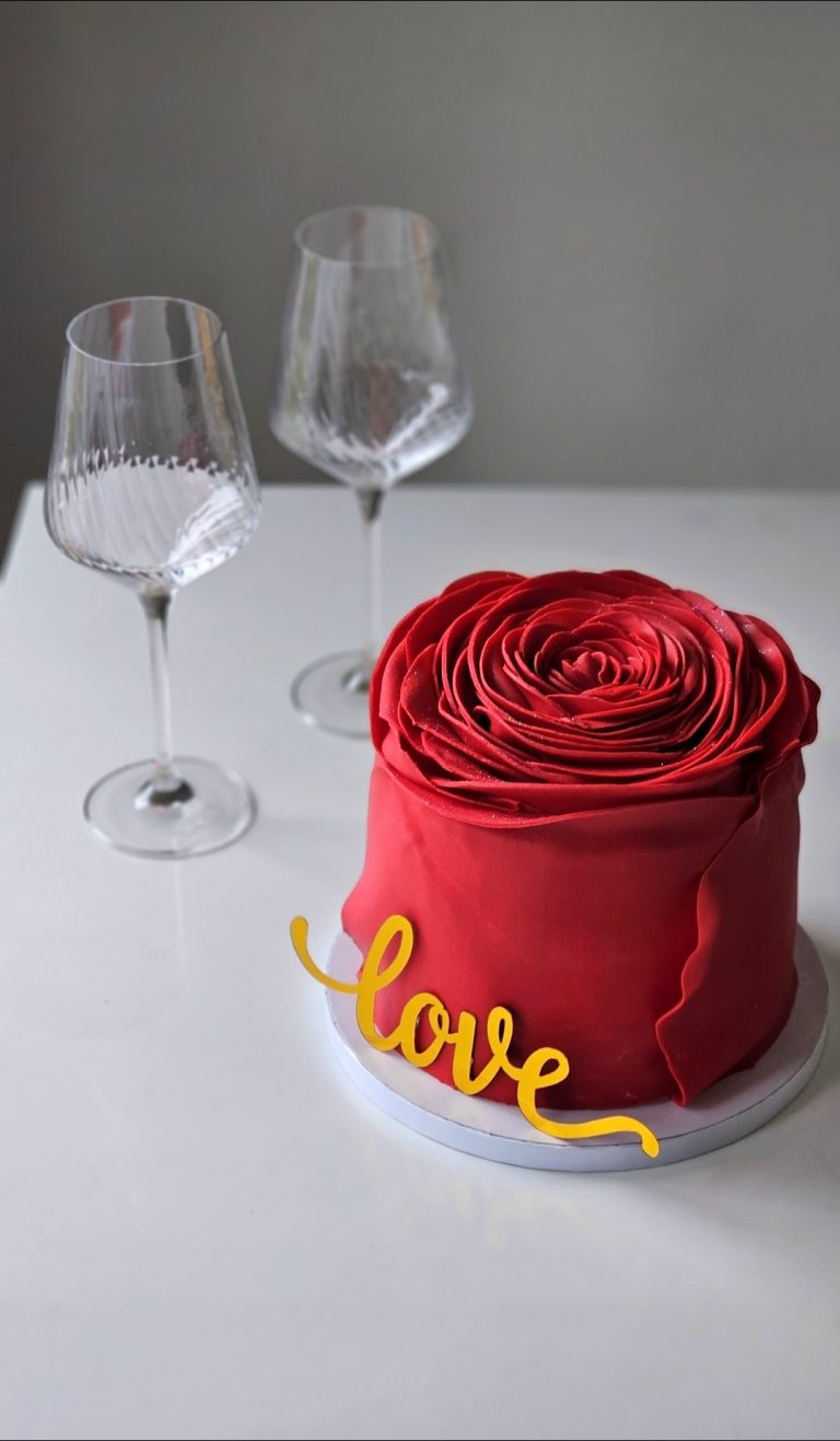 Rose Fondant cake Decoration tutorial