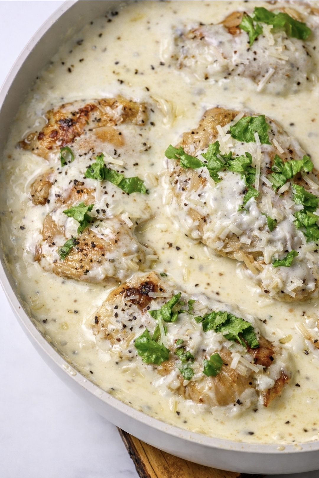 Family-friendly creamy chicken tights