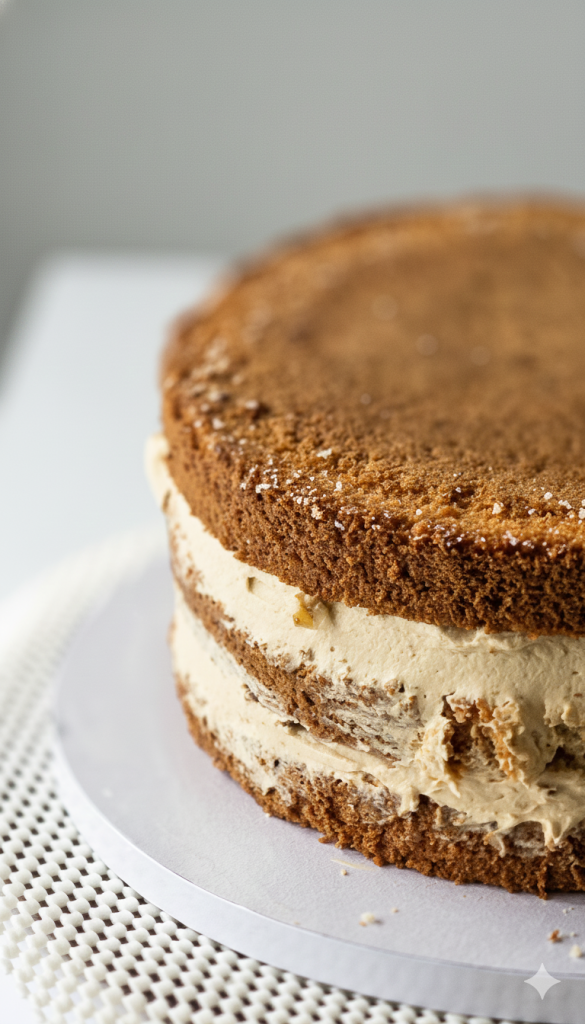 assemble caramel cake