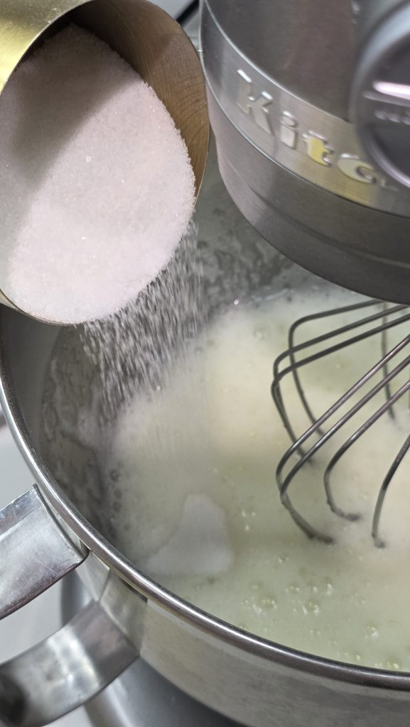 egg whites and sugar