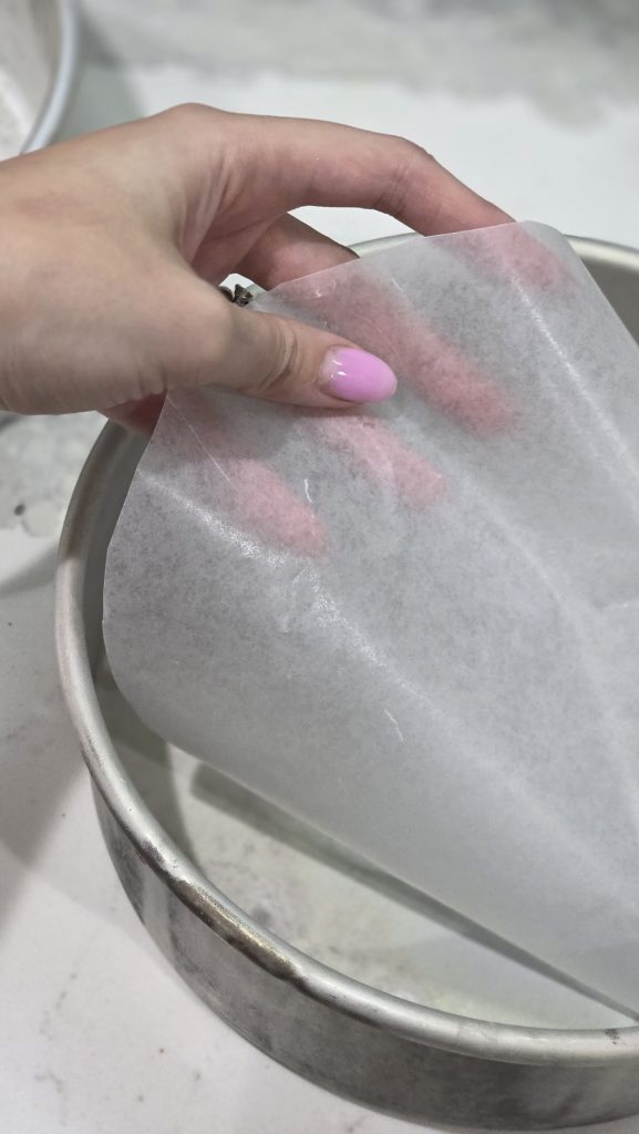 pan with parchment paper. 