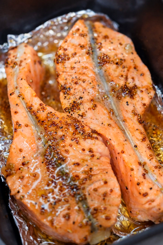 Air Fryer Orange Honey Glazed Salmon (Juicy