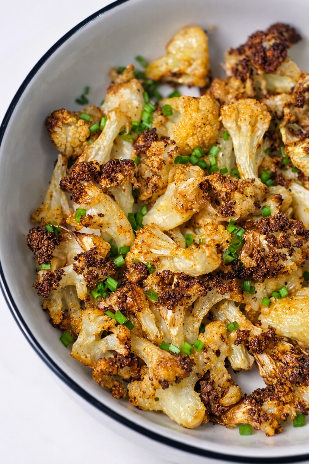 Crispy Air Fryer Cauliflower with Parmesan