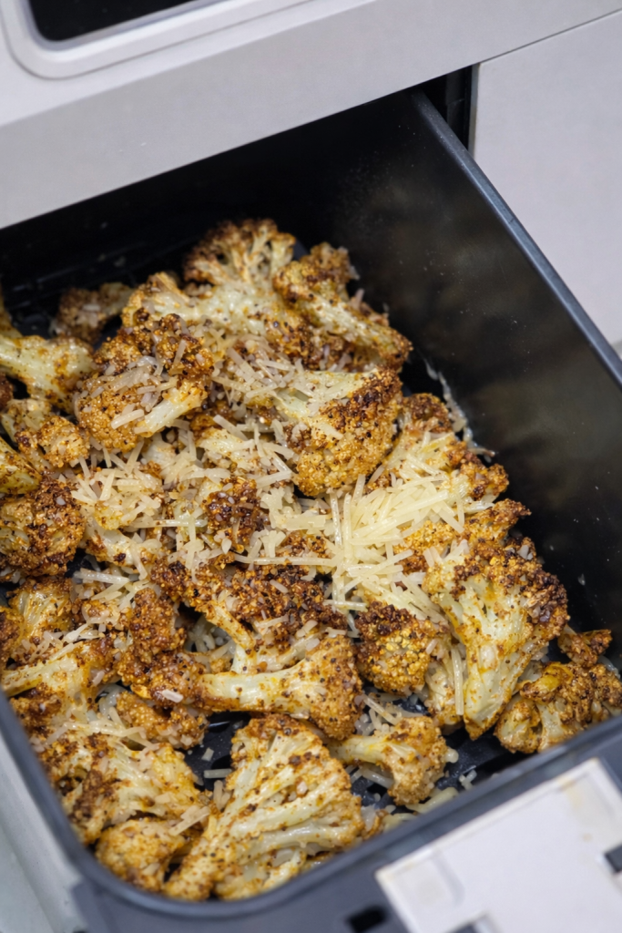 Crispy Air Fryer Cauliflower with Parmesan

