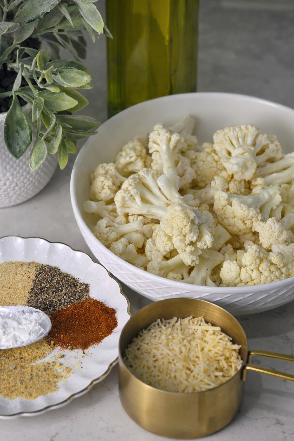 Ultra crispy air fryer cauliflower with Parmesan 
