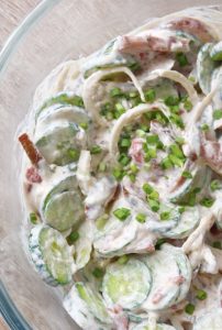 Creamy Cucumber Tomato Salad (Belarusian Summer Salad)