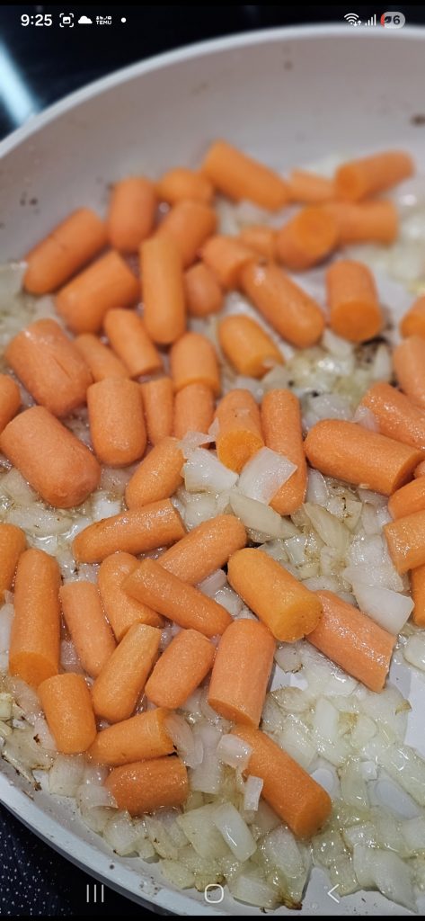 sauté onions and carrots