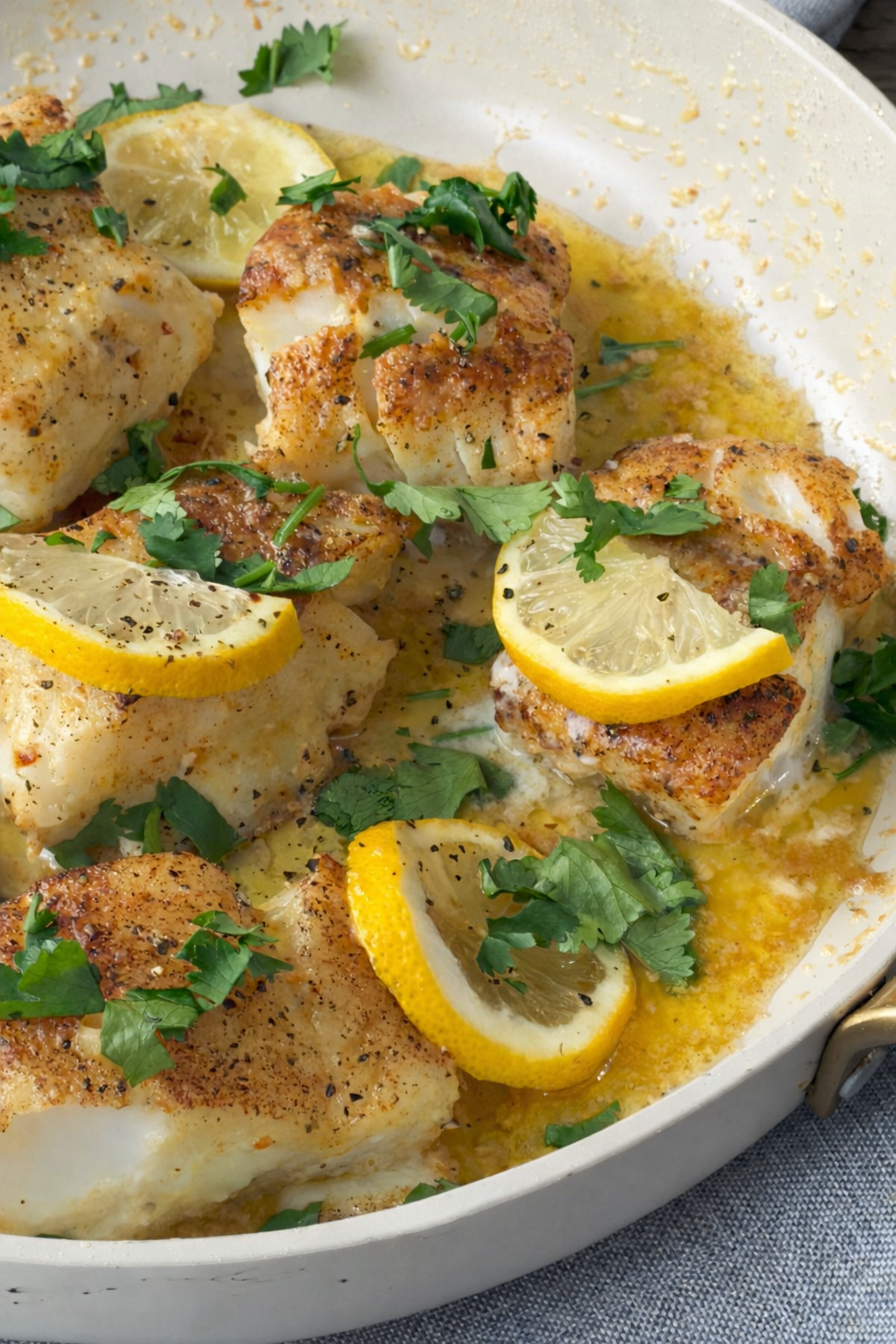 Remove from heat and sprinkle with fresh parsley or dill.