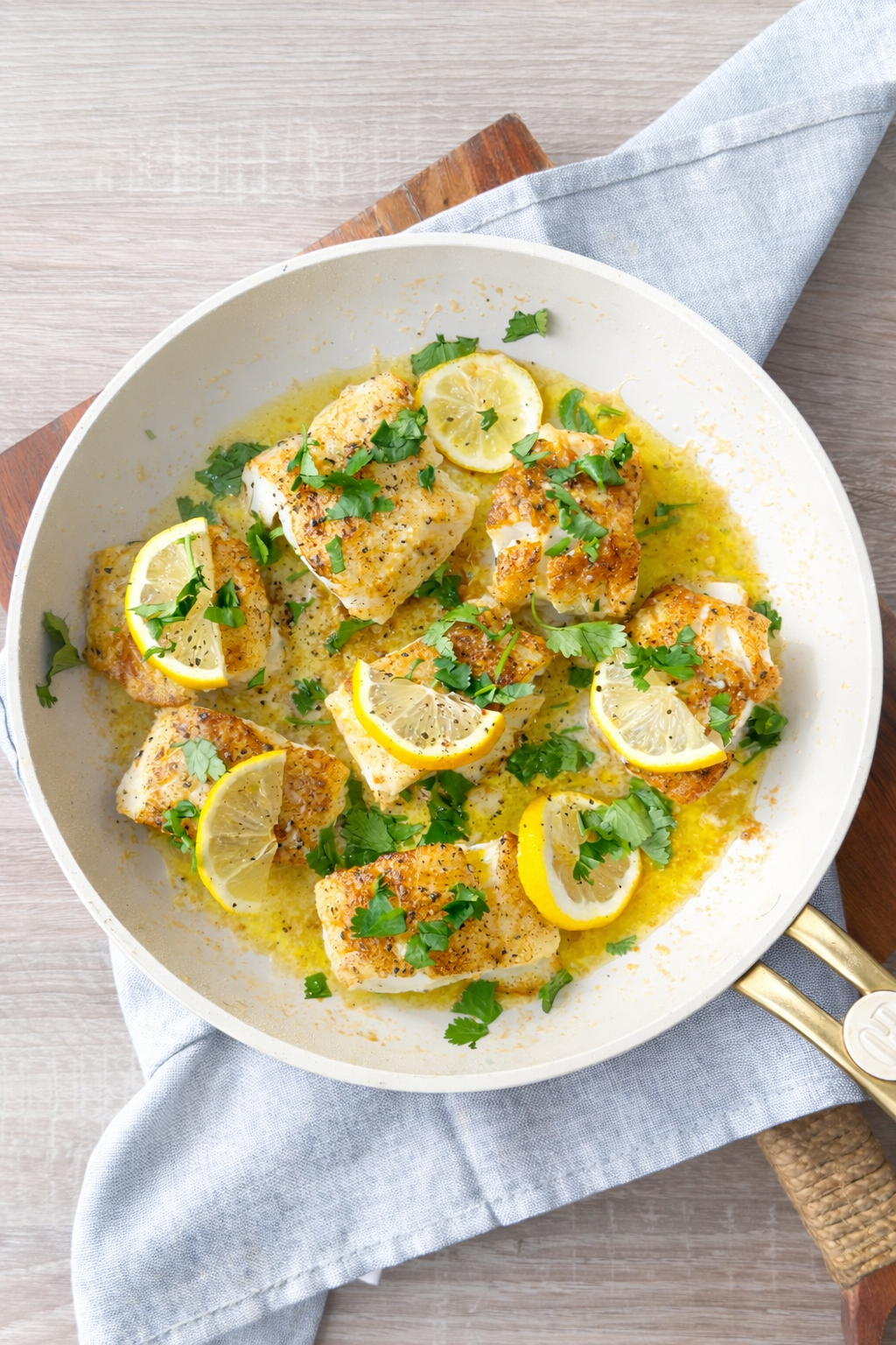 Remove from heat and sprinkle with fresh parsley or dill.