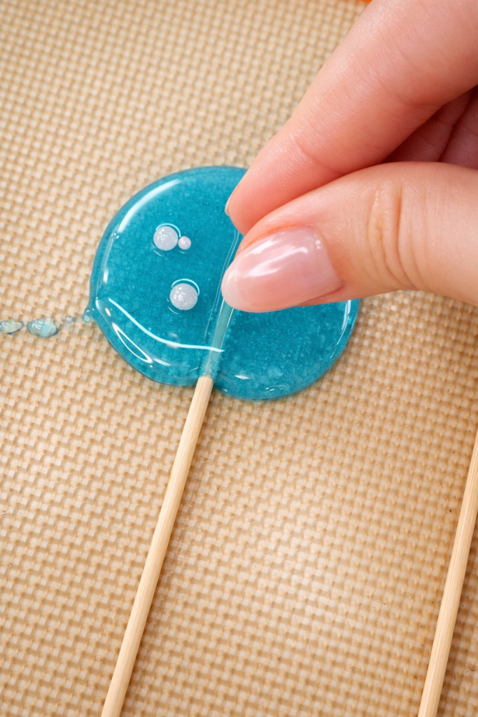 Sugar-free Isomalt Lollipops frozen cake