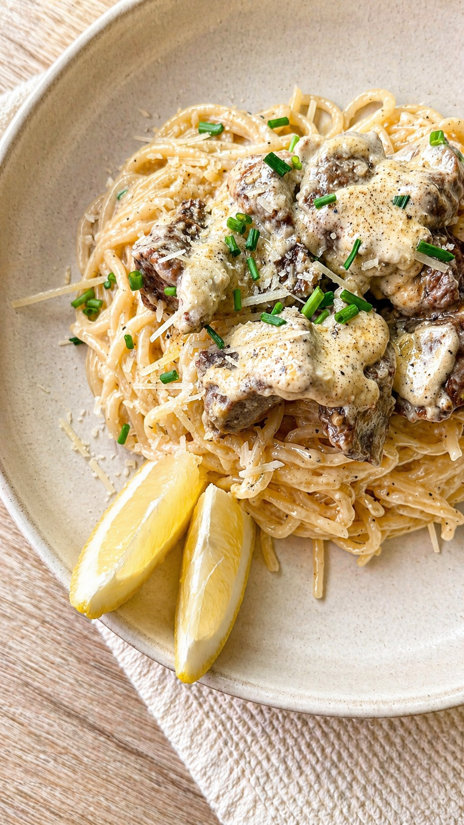 Creamy Garlic Parmesan Lamb Pasta (Juicy, Tender & Ready in 30 Minutes)