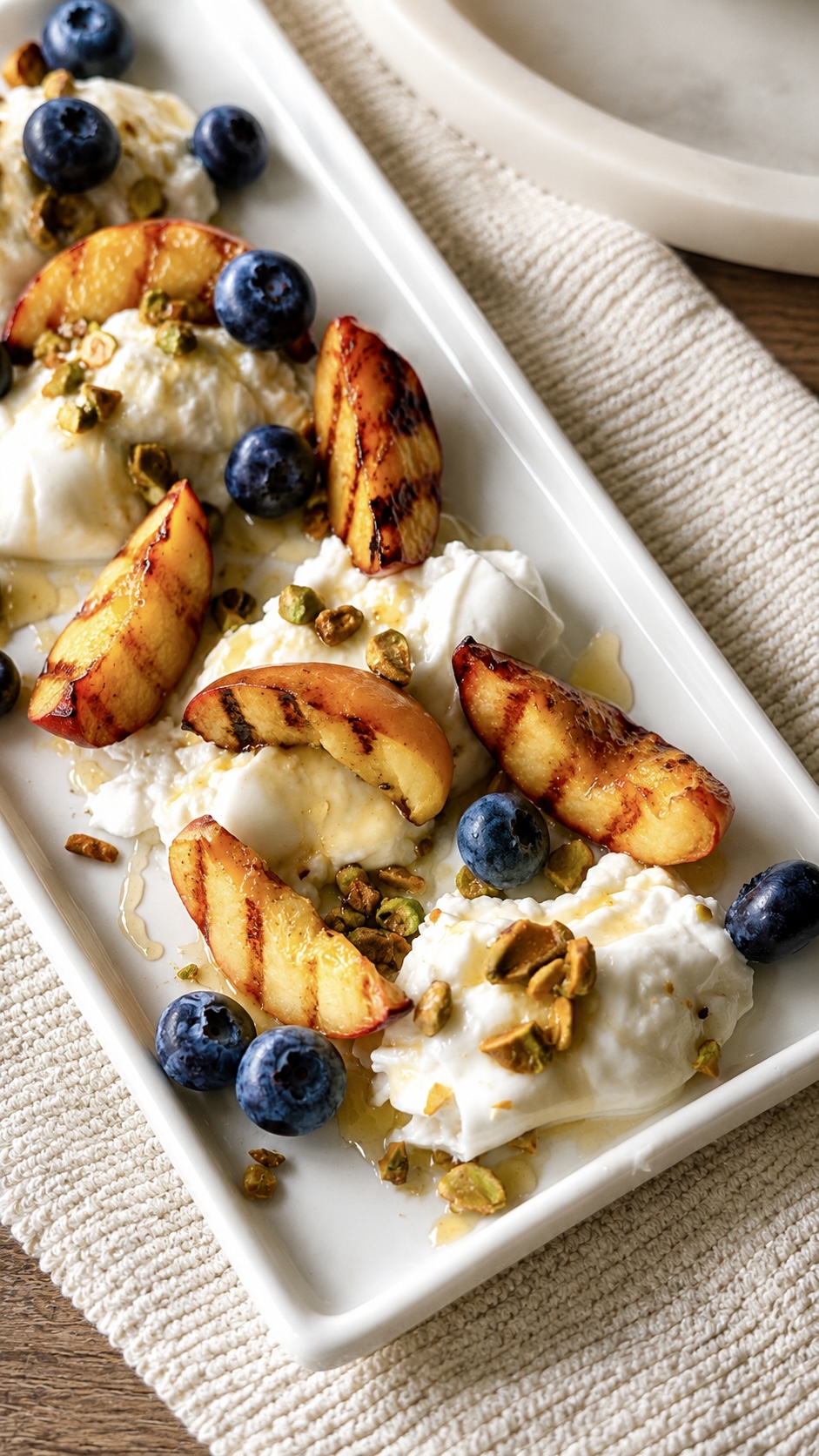 Restaurant-Style Burrata Appetizer with Caramelized Peaches