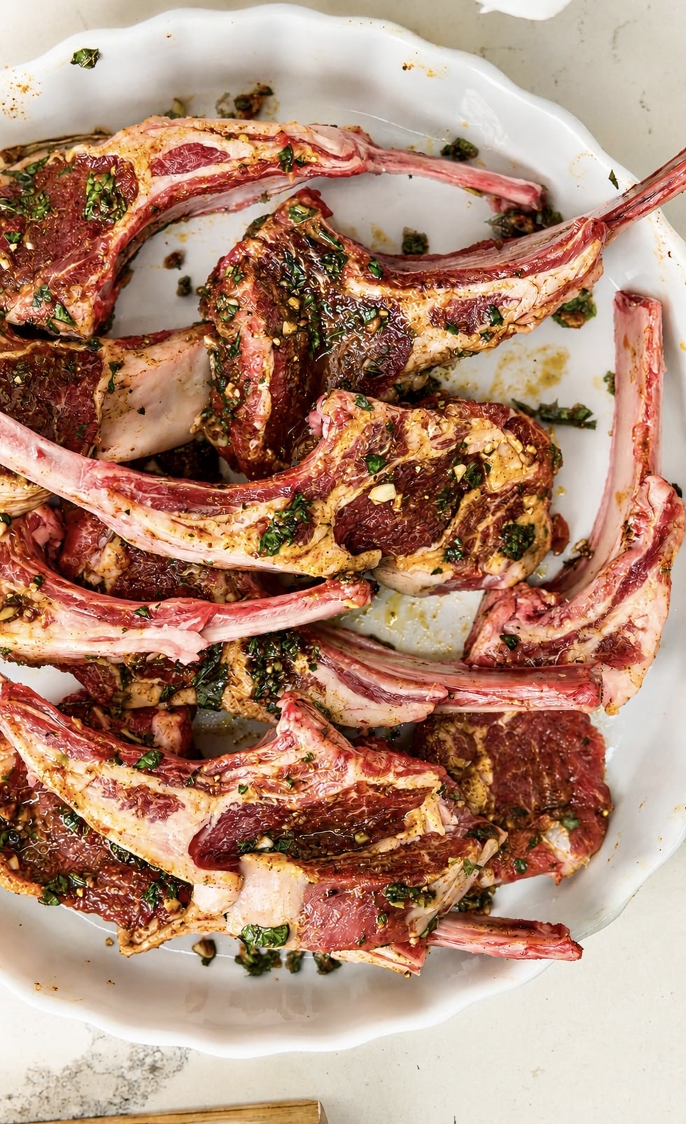 Marinate the Lamb with mint
