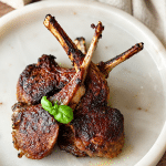 Juicy Cast Iron Lamb Ribs with Fresh Mint