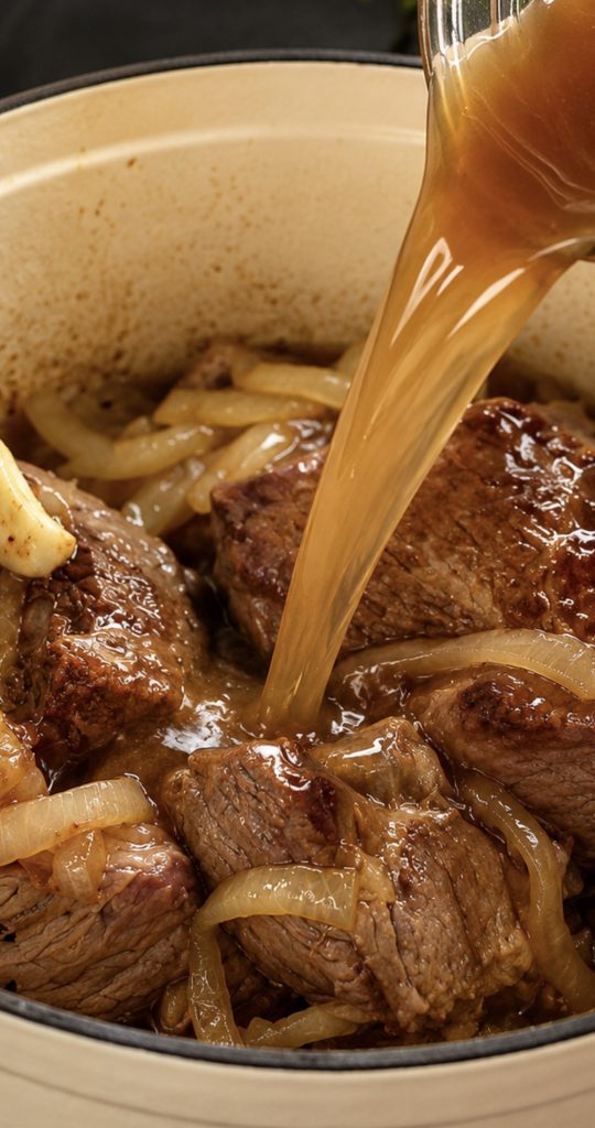 Easy Dutch Oven Braised Beef (Fall-Apart & Juicy) beef broth 