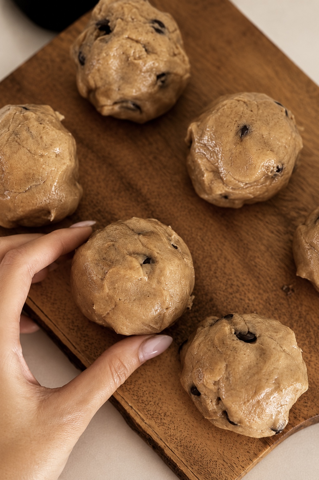 crisp golden edges, a soft and gooey center, pools of melted chocolate, and a hidden salted caramel surprise inside