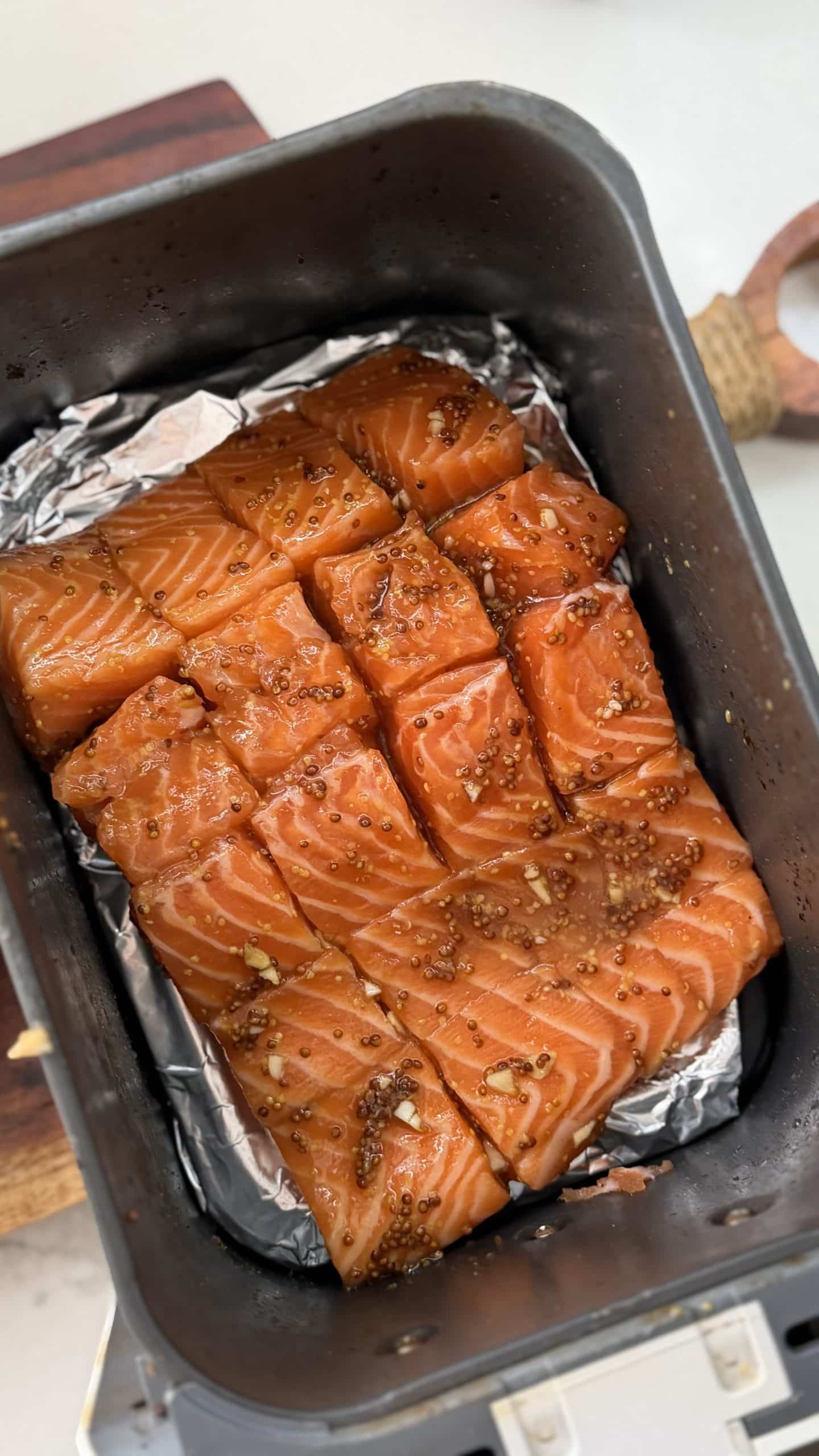 honey salmon in air fryer
