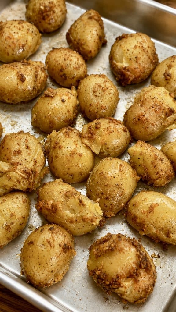 super crispy Boiled Then Roasted  Potatoes
