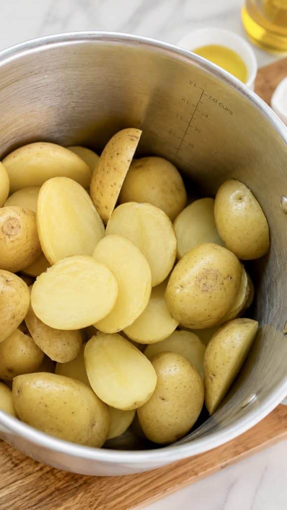 Boiled Then Roasted  Potatoes