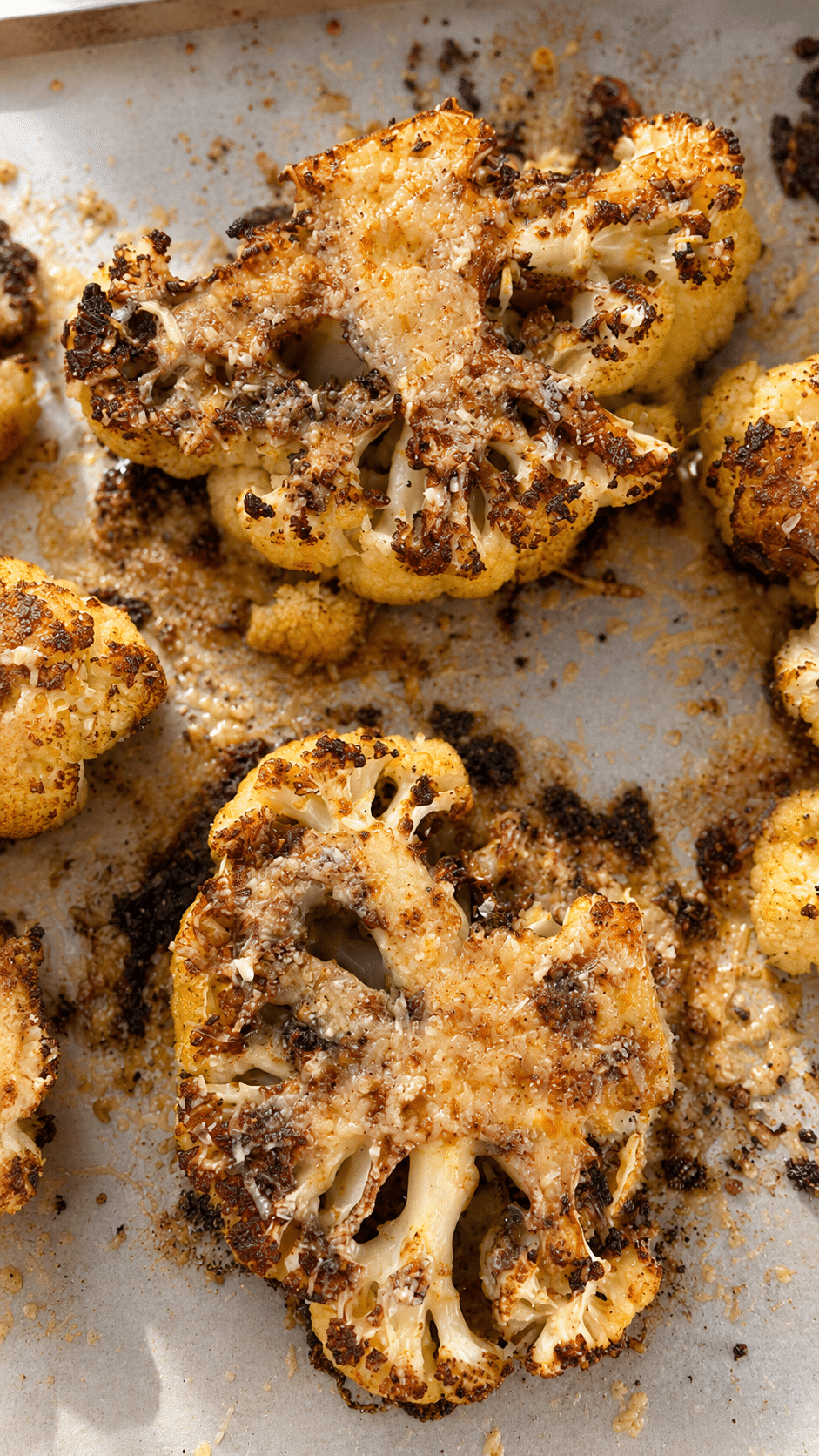 baked cauliflower steaks wit parmesan 