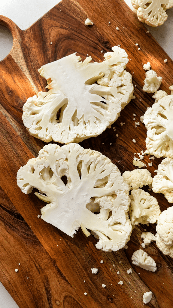 how to cut cauliflower steak