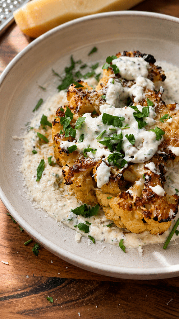 oven roasted cauliflower steaks