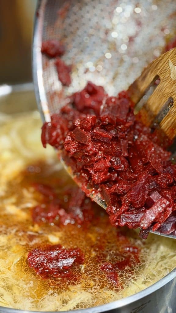 deep red beets,