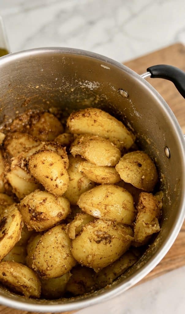 Boiled Then Roasted  Potatoes
